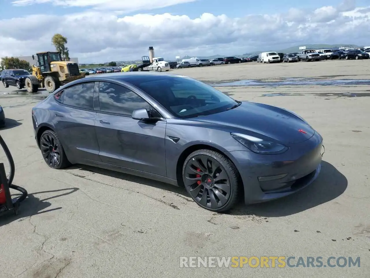 4 Фотография поврежденного автомобиля 5YJ3E1ECXNF266805 TESLA MODEL 3 2022