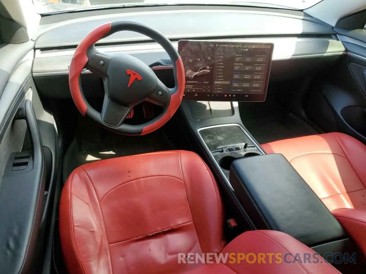 8 Фотография поврежденного автомобиля 5YJ3E1ECXNF266805 TESLA MODEL 3 2022