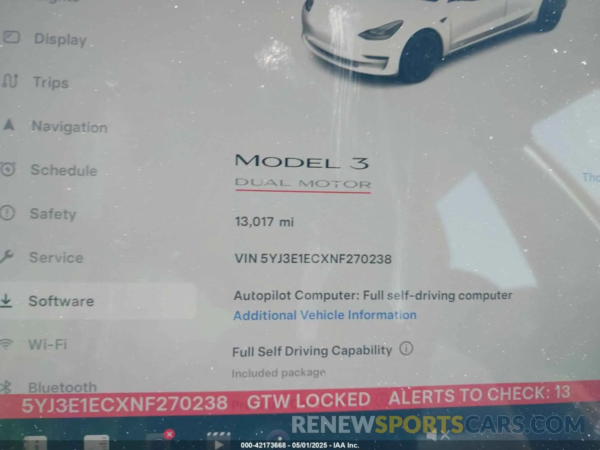 7 Photograph of a damaged car 5YJ3E1ECXNF270238 TESLA MODEL 3 2022