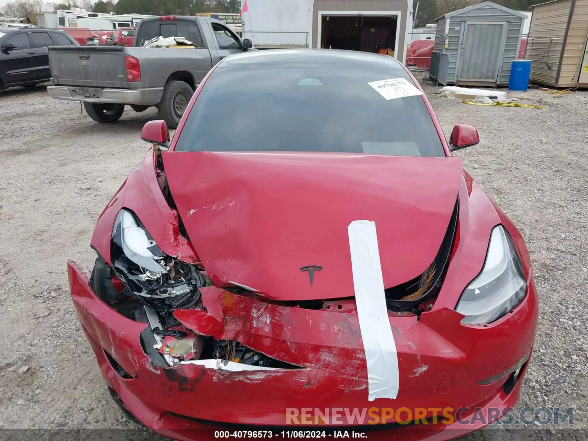 12 Photograph of a damaged car 5YJ3E1ECXNF326159 TESLA MODEL 3 2022