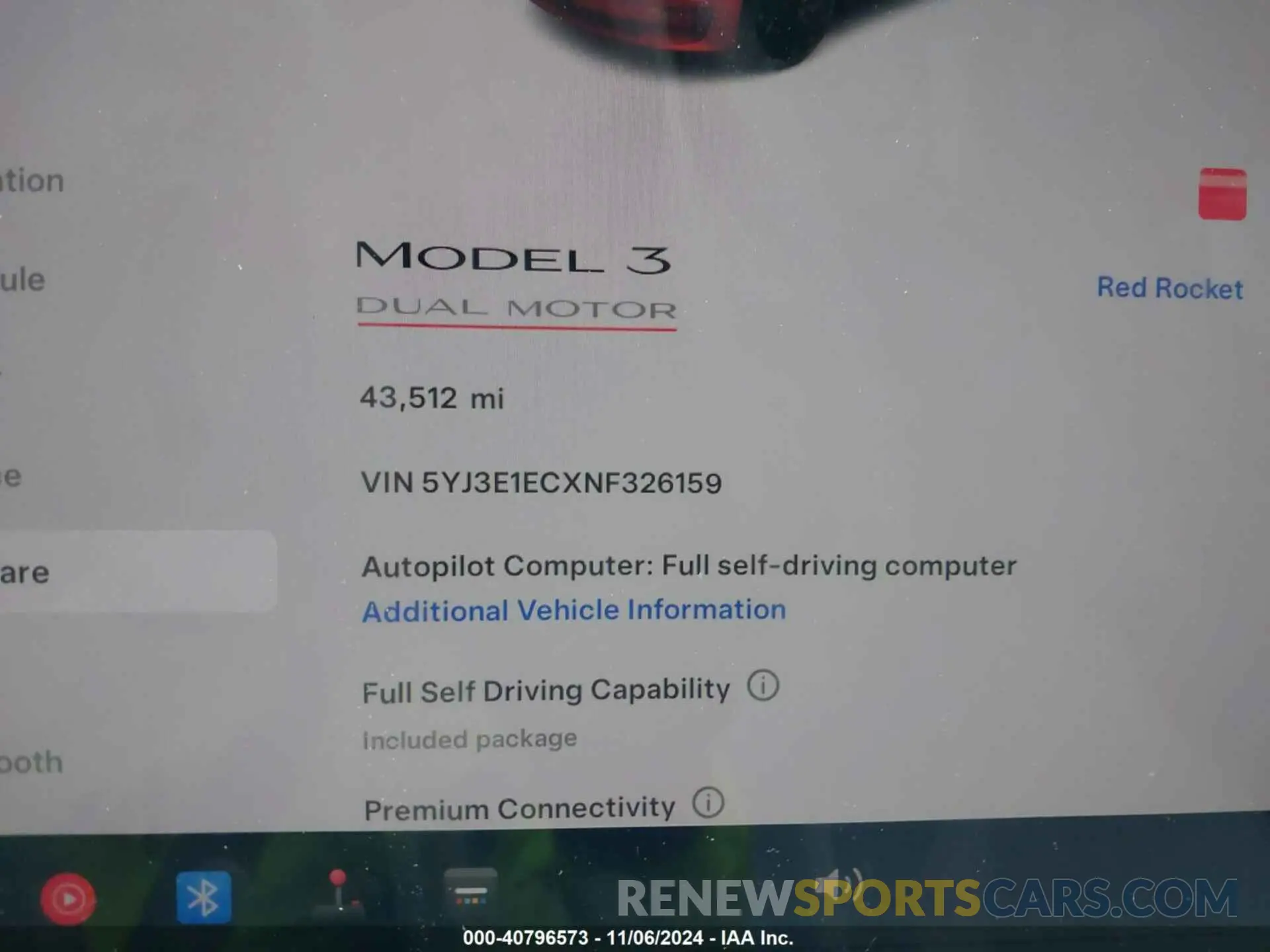 7 Photograph of a damaged car 5YJ3E1ECXNF326159 TESLA MODEL 3 2022