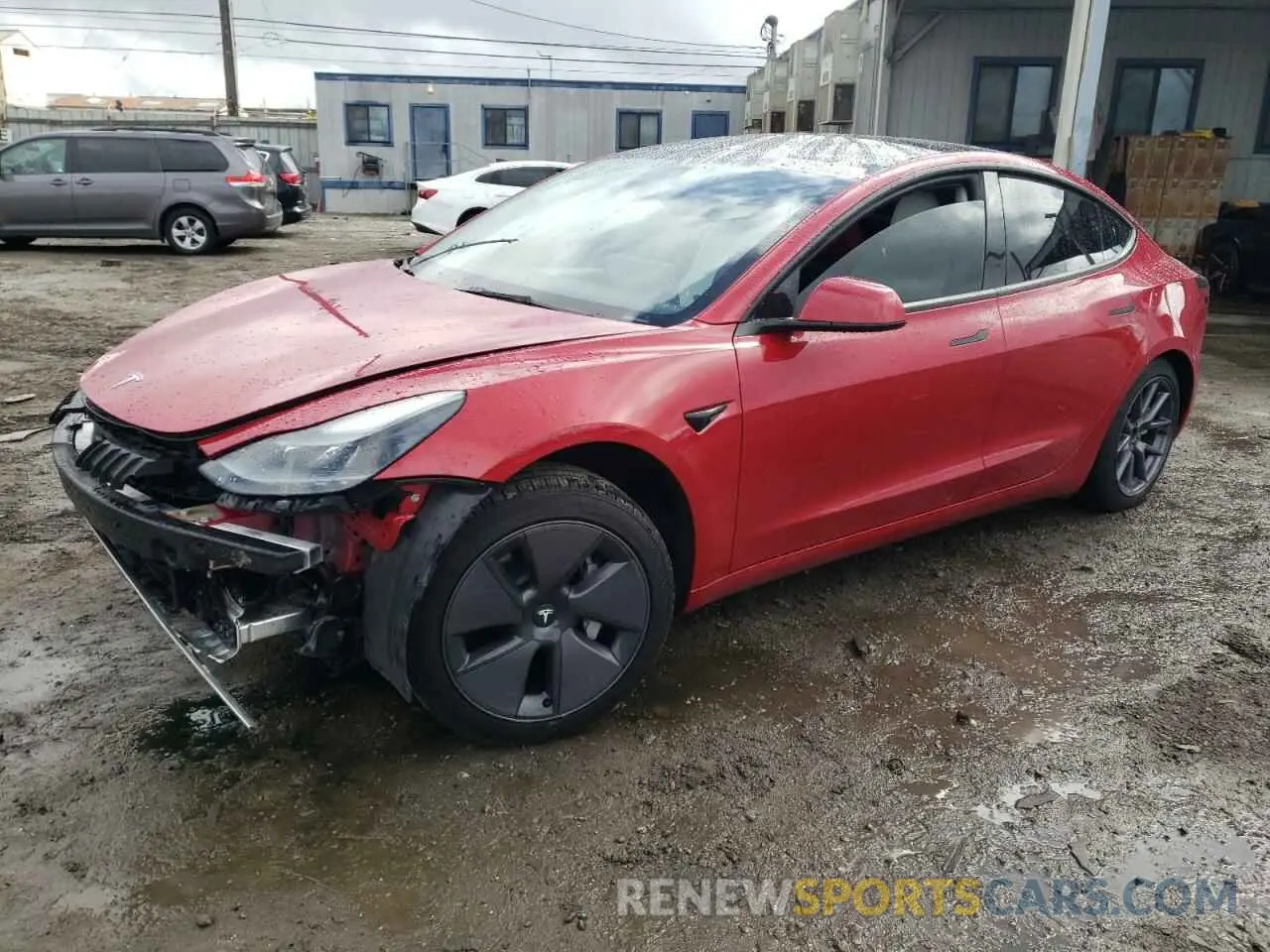 1 Photograph of a damaged car 5YJ3E1EA0PF384959 TESLA MODEL 3 2023