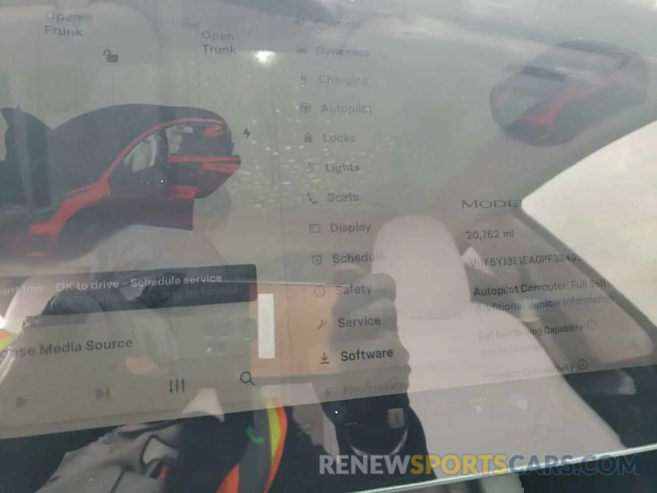 9 Photograph of a damaged car 5YJ3E1EA0PF384959 TESLA MODEL 3 2023