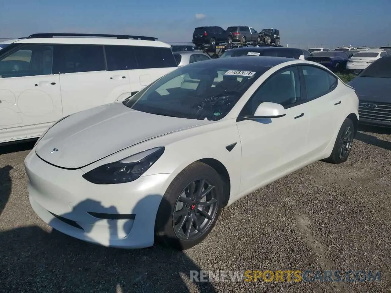 1 Фотография поврежденного автомобиля 5YJ3E1EA0PF394780 TESLA MODEL 3 2023