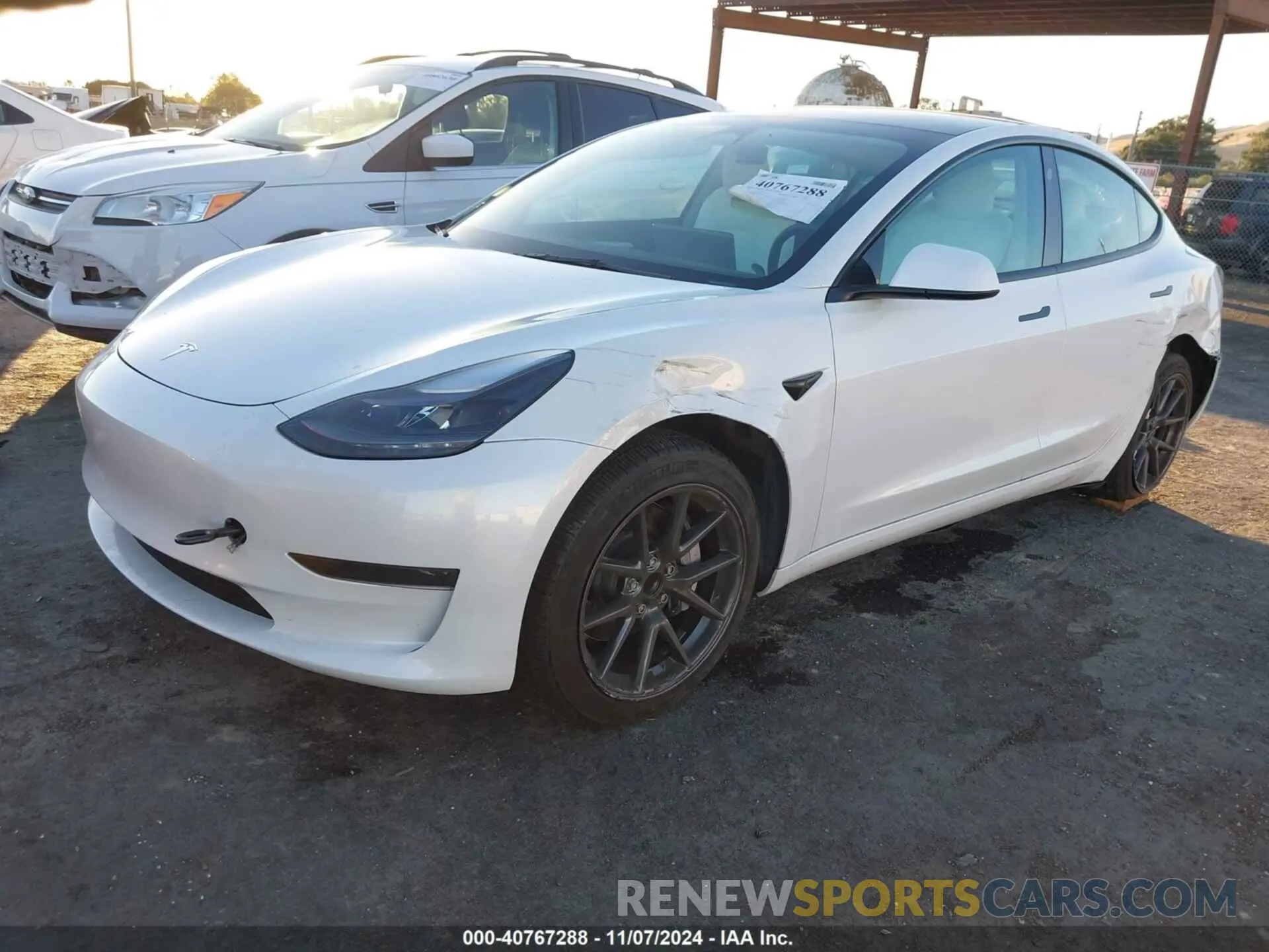 2 Photograph of a damaged car 5YJ3E1EA0PF422609 TESLA MODEL 3 2023