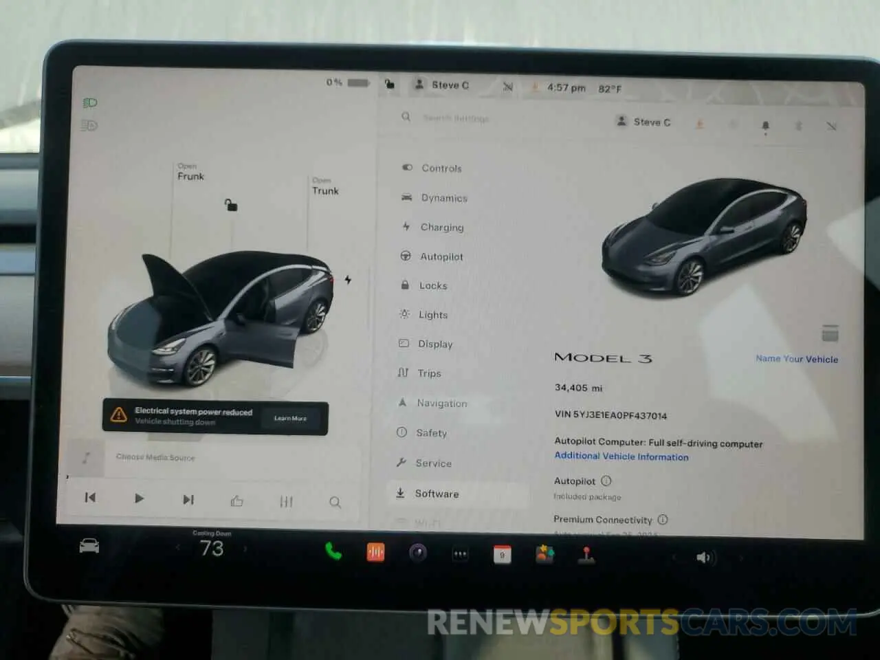 9 Photograph of a damaged car 5YJ3E1EA0PF437014 TESLA MODEL 3 2023