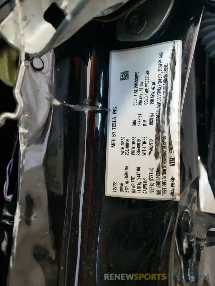 12 Photograph of a damaged car 5YJ3E1EA0PF439426 TESLA MODEL 3 2023