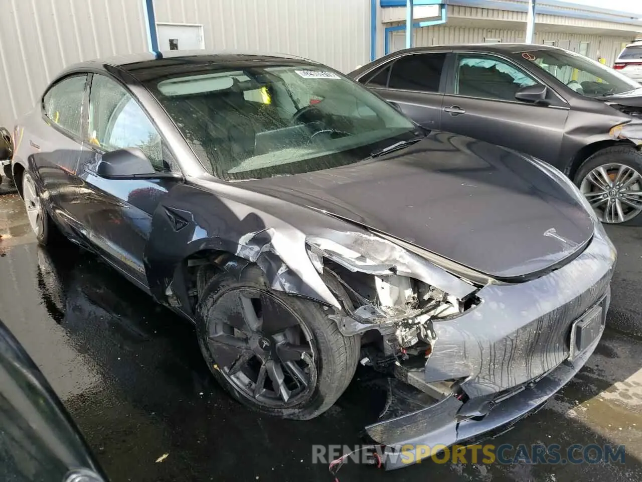 4 Фотография поврежденного автомобиля 5YJ3E1EA0PF449499 TESLA MODEL 3 2023