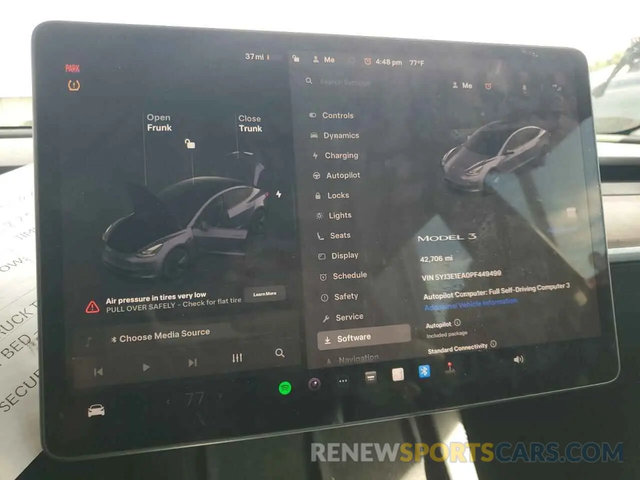 9 Фотография поврежденного автомобиля 5YJ3E1EA0PF449499 TESLA MODEL 3 2023