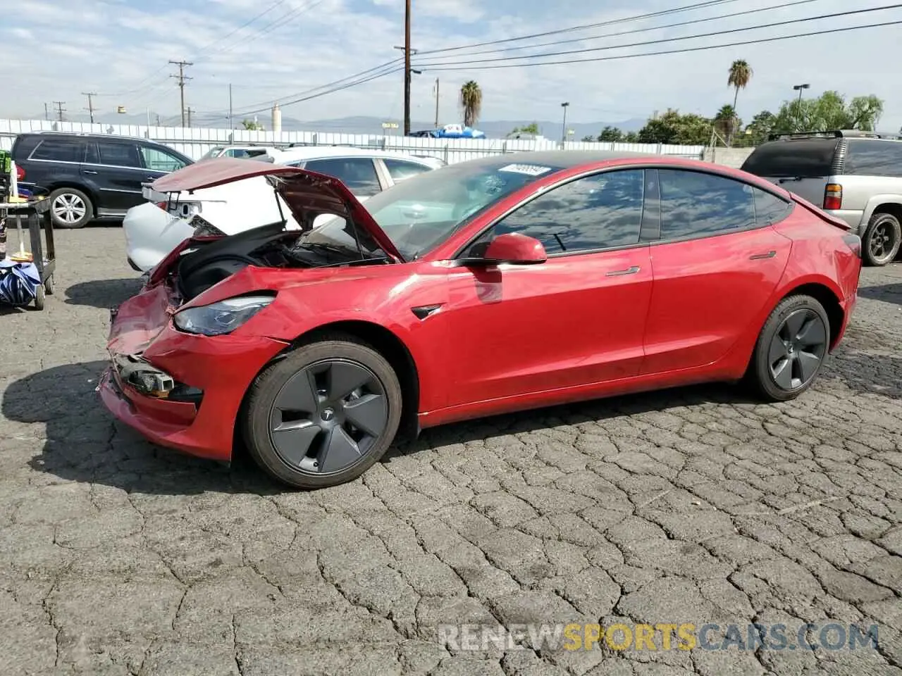 1 Photograph of a damaged car 5YJ3E1EA0PF454279 TESLA MODEL 3 2023