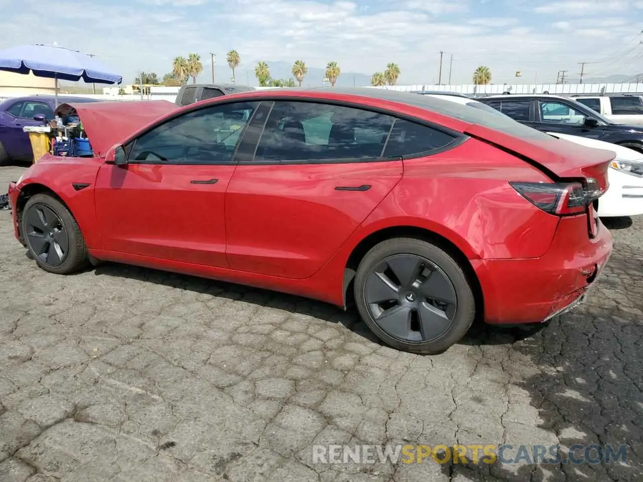 2 Photograph of a damaged car 5YJ3E1EA0PF454279 TESLA MODEL 3 2023