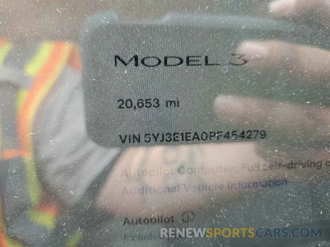 9 Photograph of a damaged car 5YJ3E1EA0PF454279 TESLA MODEL 3 2023