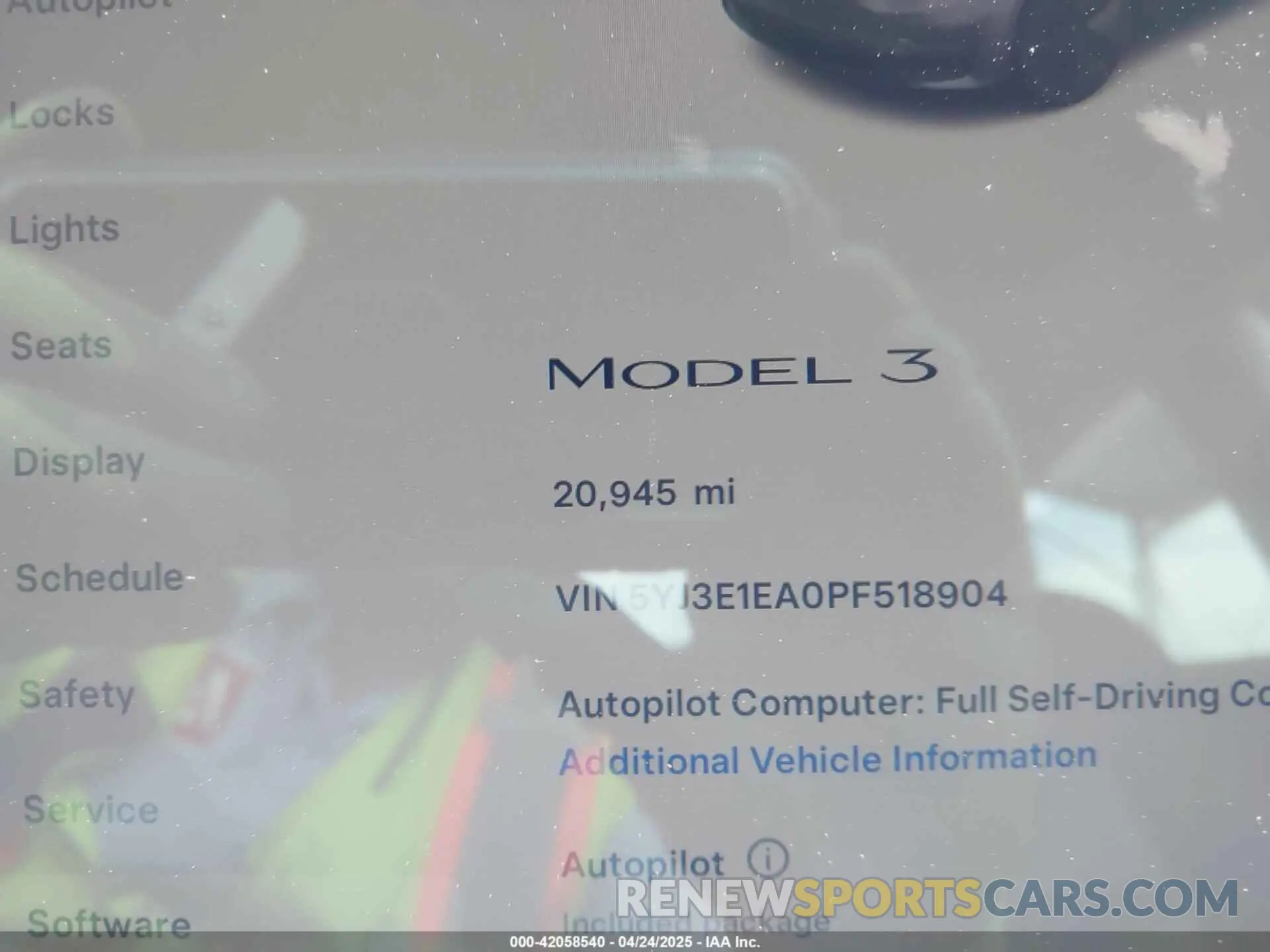 14 Фотография поврежденного автомобиля 5YJ3E1EA0PF518904 TESLA MODEL 3 2023