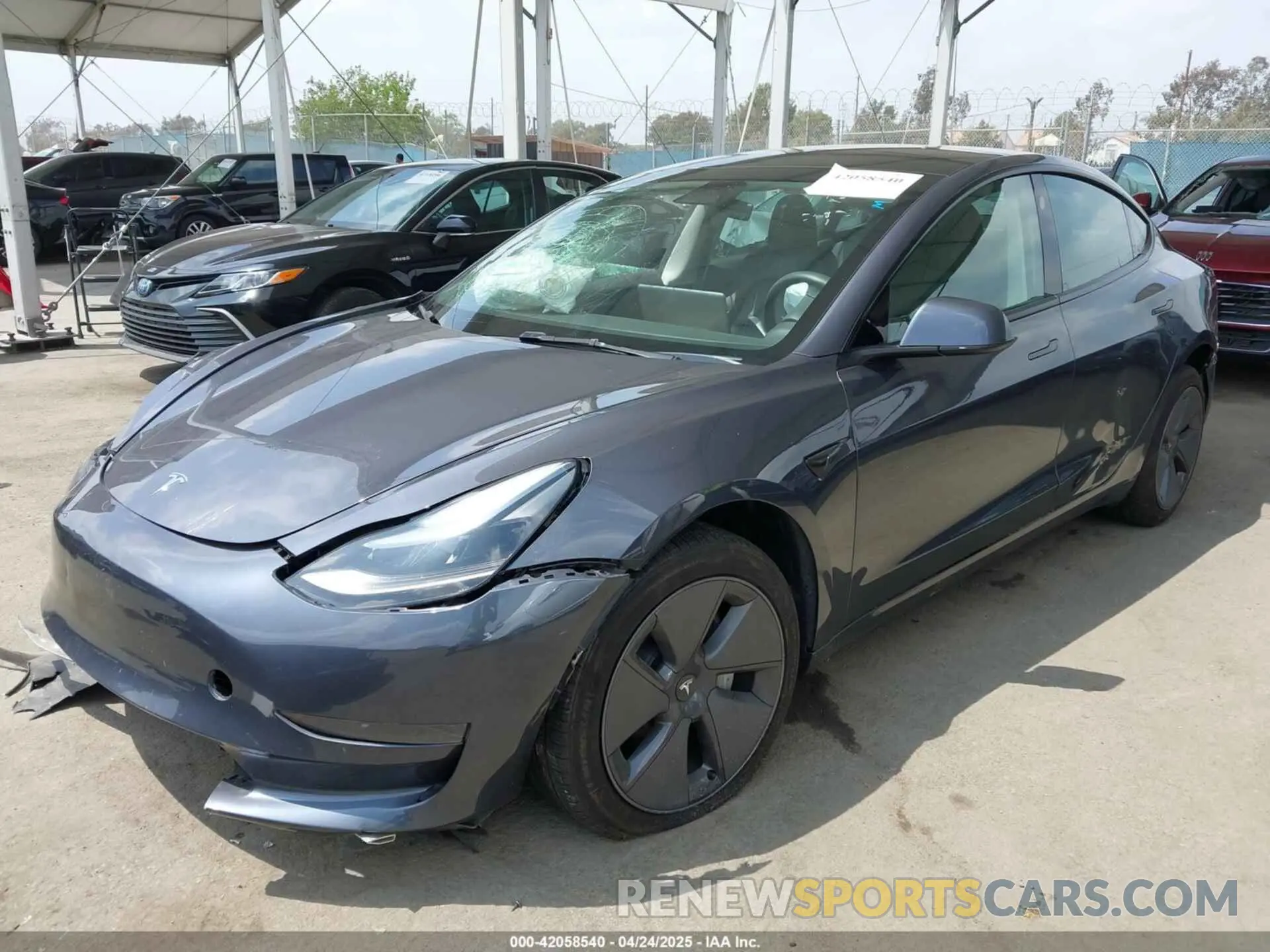 2 Фотография поврежденного автомобиля 5YJ3E1EA0PF518904 TESLA MODEL 3 2023