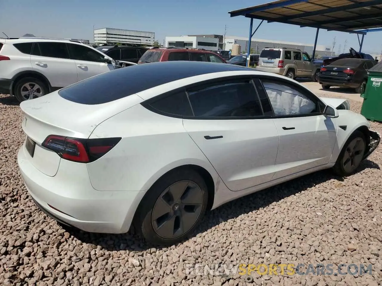 3 Photograph of a damaged car 5YJ3E1EA0PF542426 TESLA MODEL 3 2023