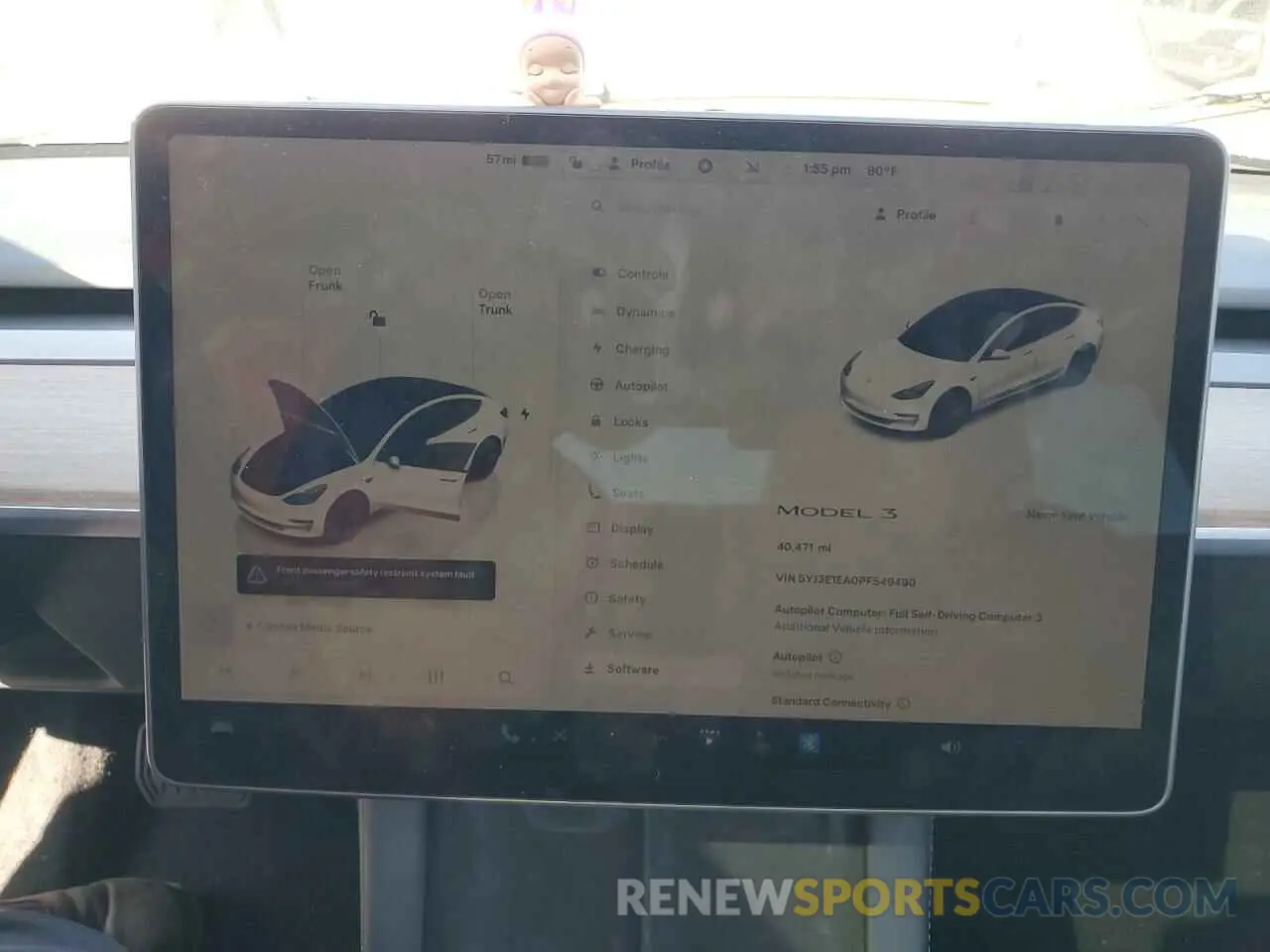 9 Photograph of a damaged car 5YJ3E1EA0PF549490 TESLA MODEL 3 2023