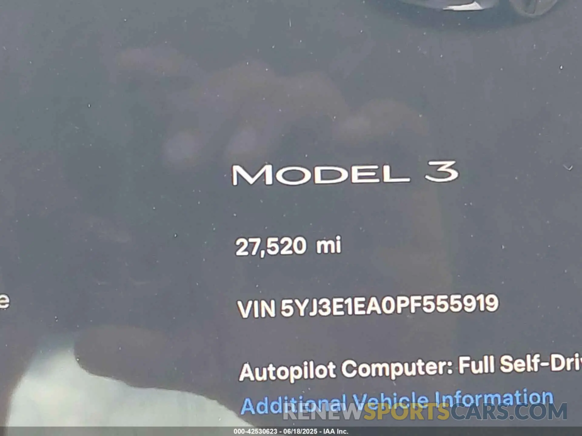 15 Фотография поврежденного автомобиля 5YJ3E1EA0PF555919 TESLA MODEL 3 2023