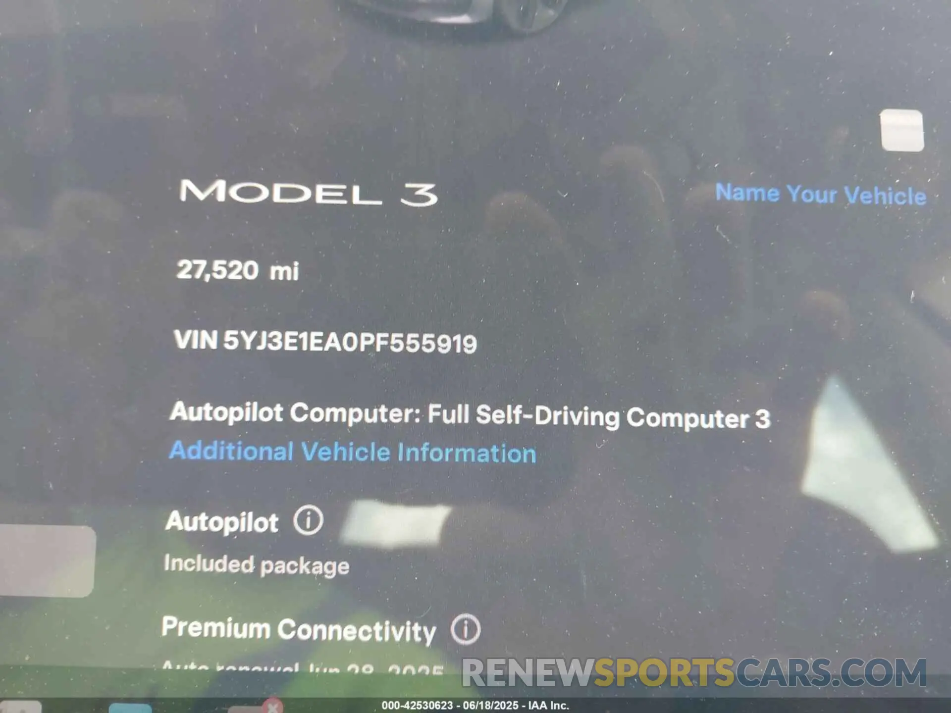 7 Фотография поврежденного автомобиля 5YJ3E1EA0PF555919 TESLA MODEL 3 2023