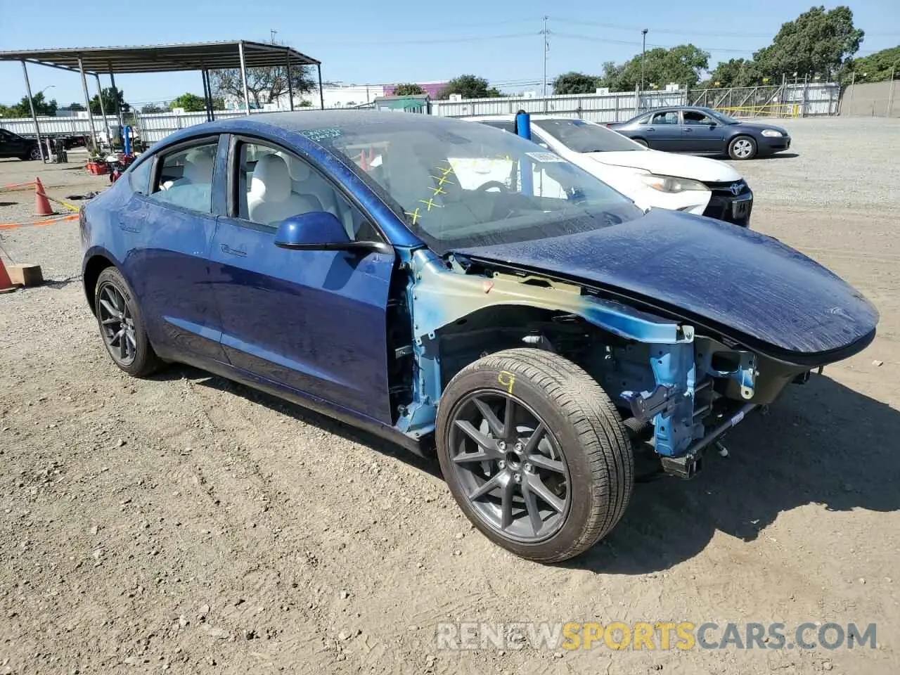 4 Photograph of a damaged car 5YJ3E1EA0PF574292 TESLA MODEL 3 2023