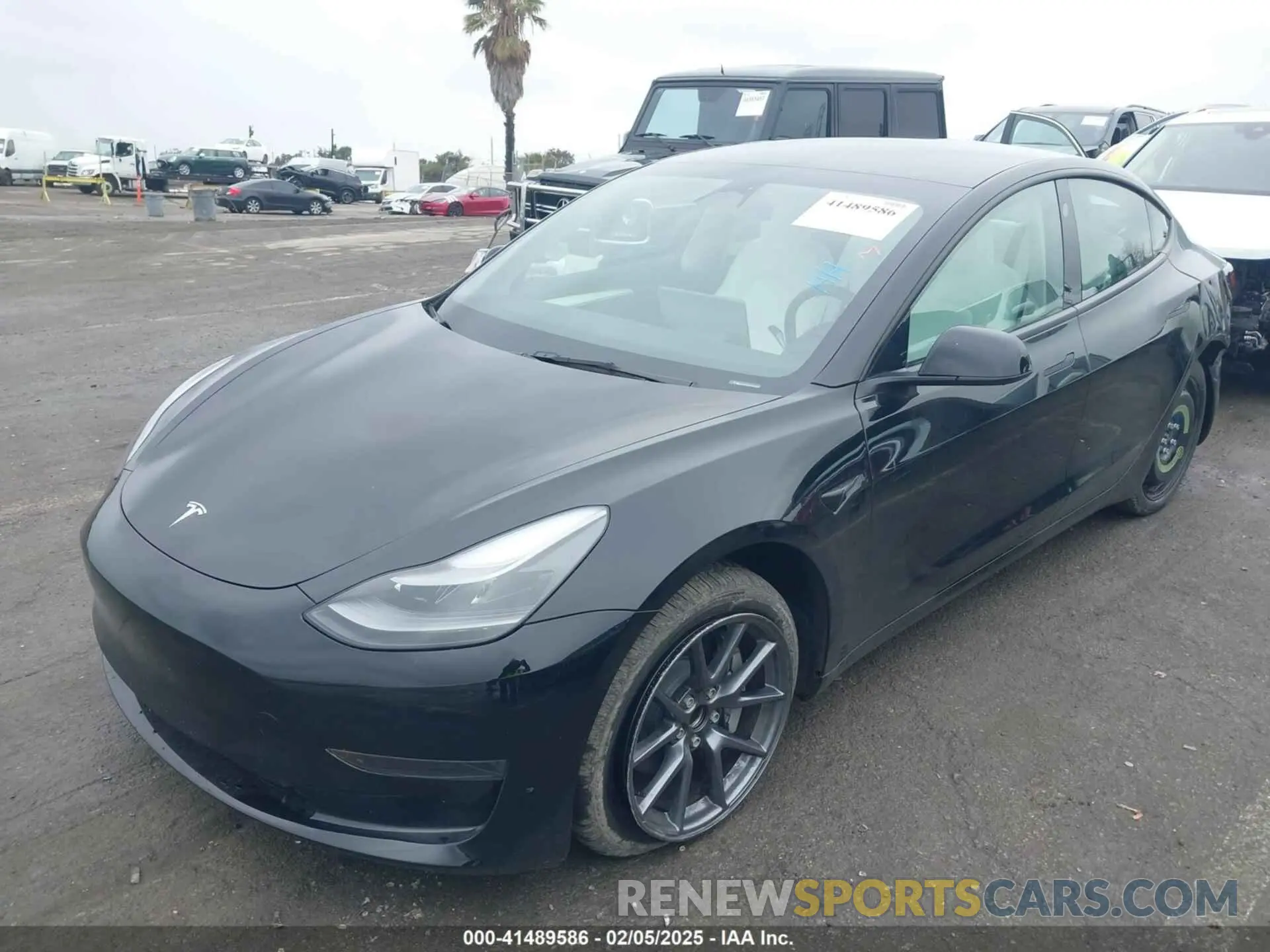 2 Фотография поврежденного автомобиля 5YJ3E1EA0PF587656 TESLA MODEL 3 2023