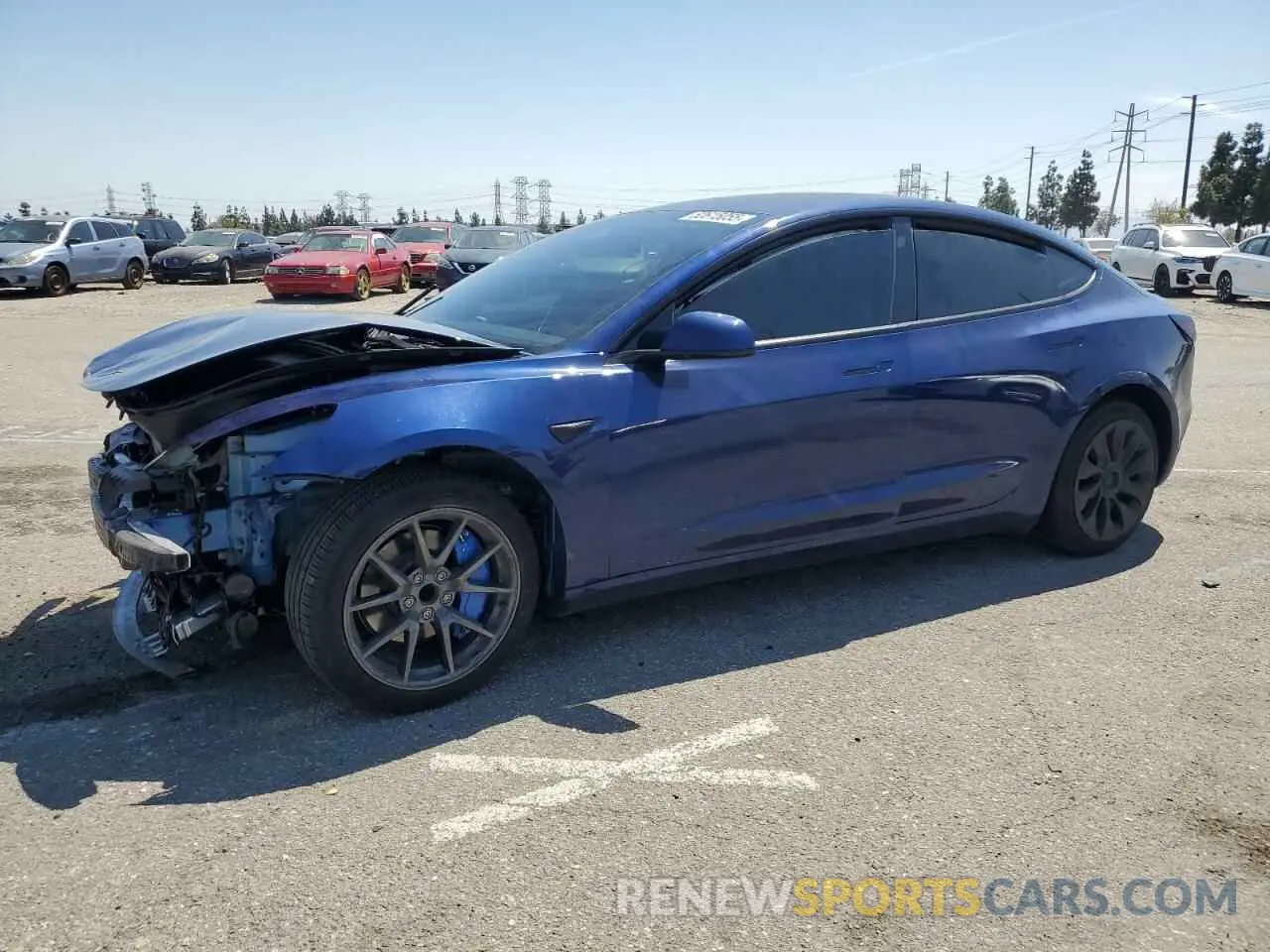 1 Фотография поврежденного автомобиля 5YJ3E1EA0PF591948 TESLA MODEL 3 2023