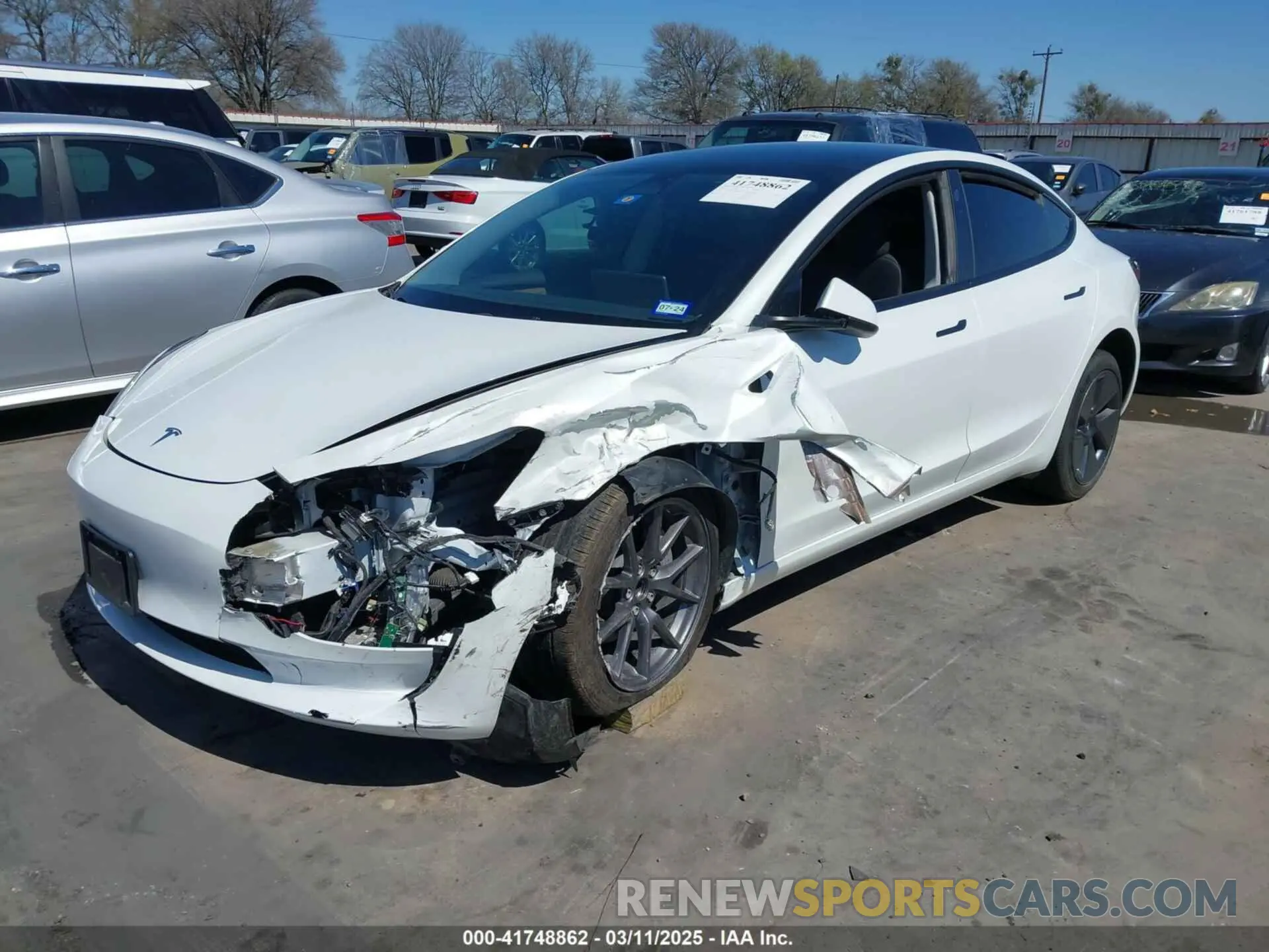 2 Фотография поврежденного автомобиля 5YJ3E1EA0PF608506 TESLA MODEL 3 2023