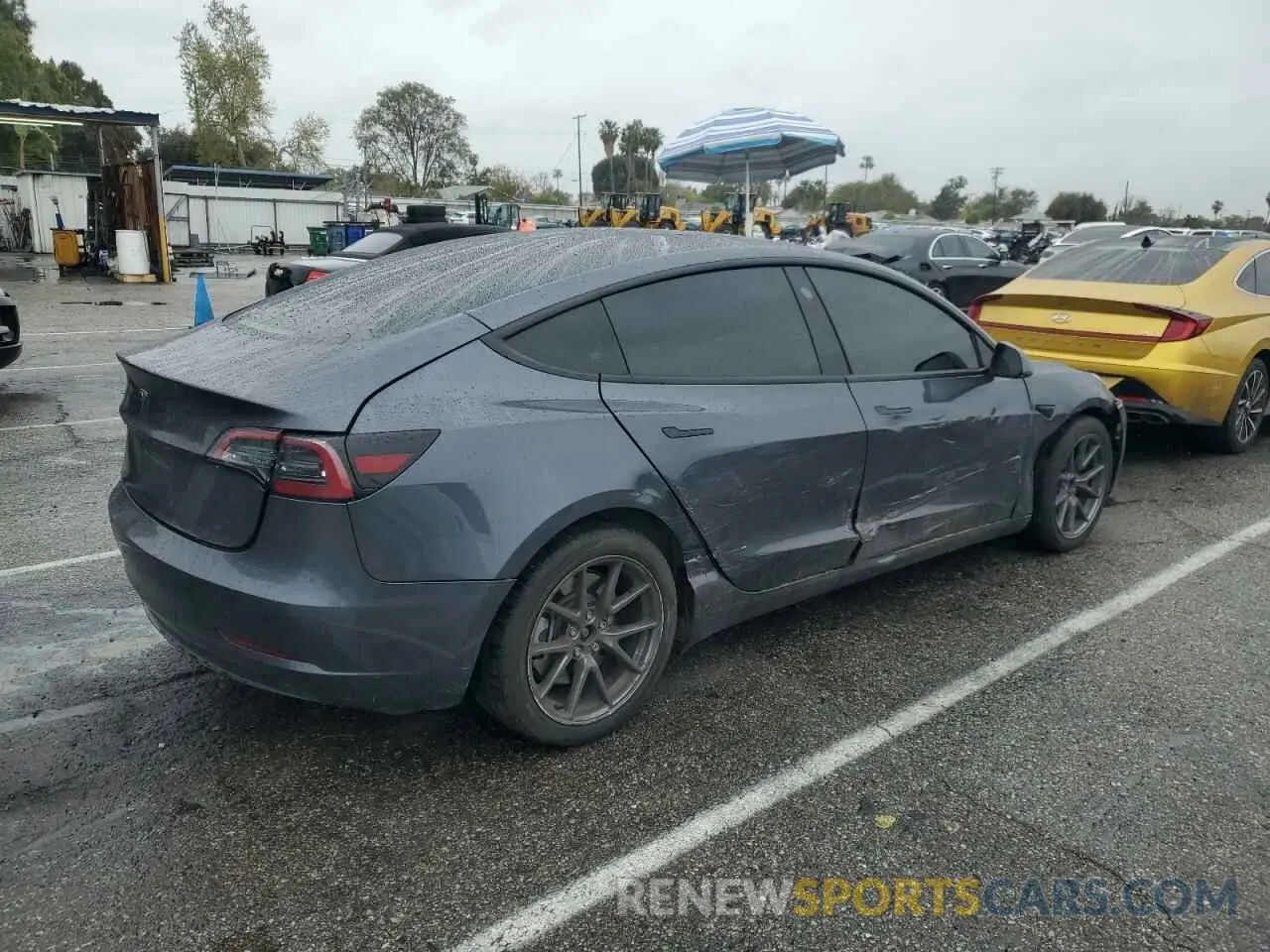 3 Photograph of a damaged car 5YJ3E1EA0PF608683 TESLA MODEL 3 2023