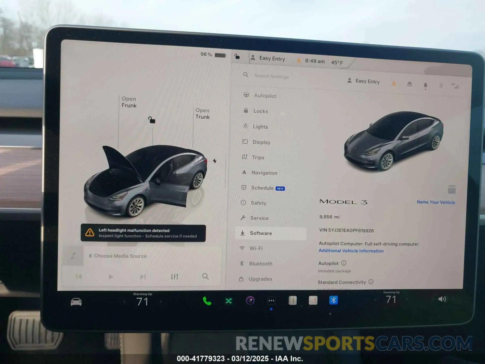 7 Photograph of a damaged car 5YJ3E1EA0PF619926 TESLA MODEL 3 2023