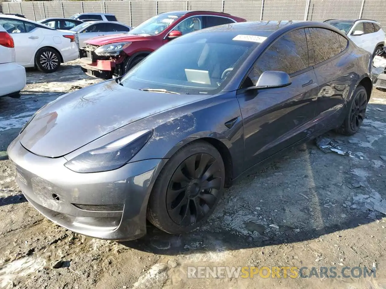 1 Фотография поврежденного автомобиля 5YJ3E1EA0PF641263 TESLA MODEL 3 2023
