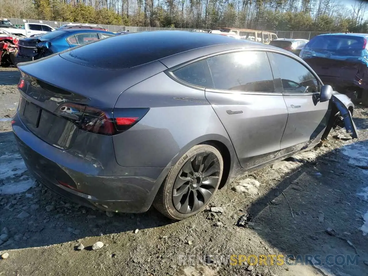 3 Фотография поврежденного автомобиля 5YJ3E1EA0PF641263 TESLA MODEL 3 2023