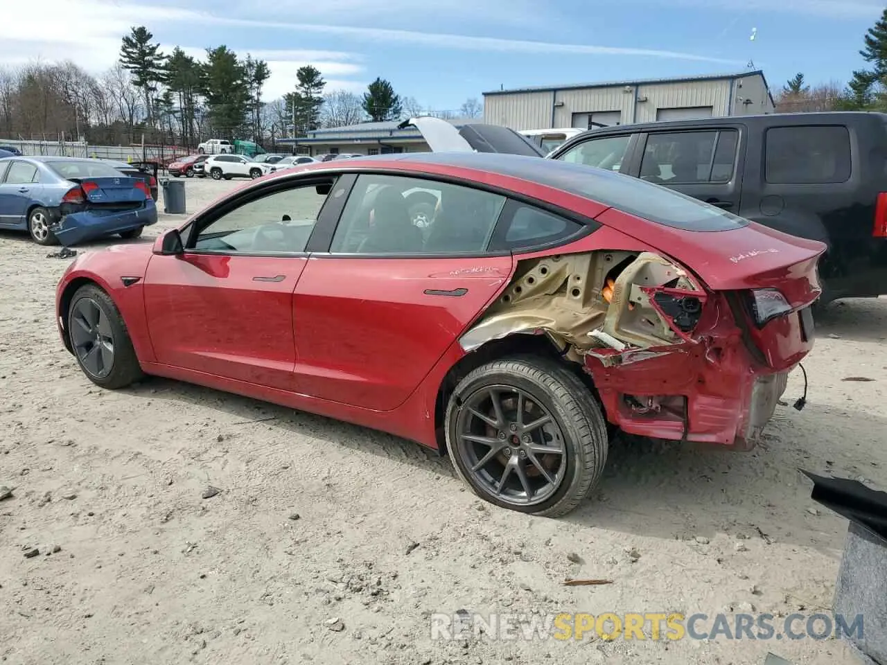 2 Photograph of a damaged car 5YJ3E1EA0PF655048 TESLA MODEL 3 2023