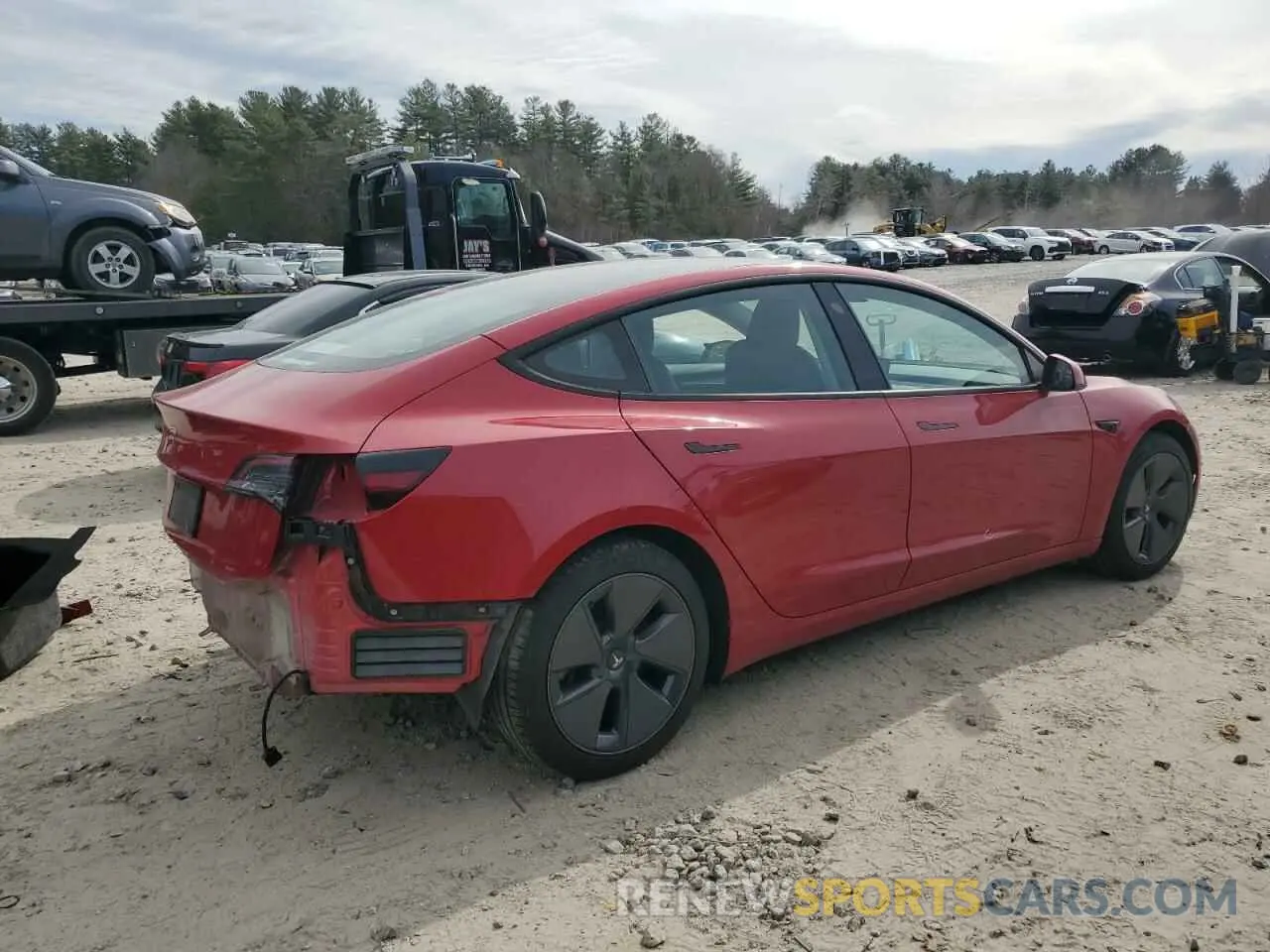 3 Photograph of a damaged car 5YJ3E1EA0PF655048 TESLA MODEL 3 2023