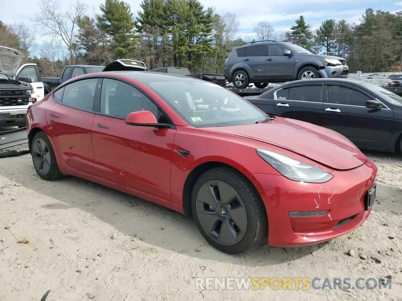 4 Photograph of a damaged car 5YJ3E1EA0PF655048 TESLA MODEL 3 2023