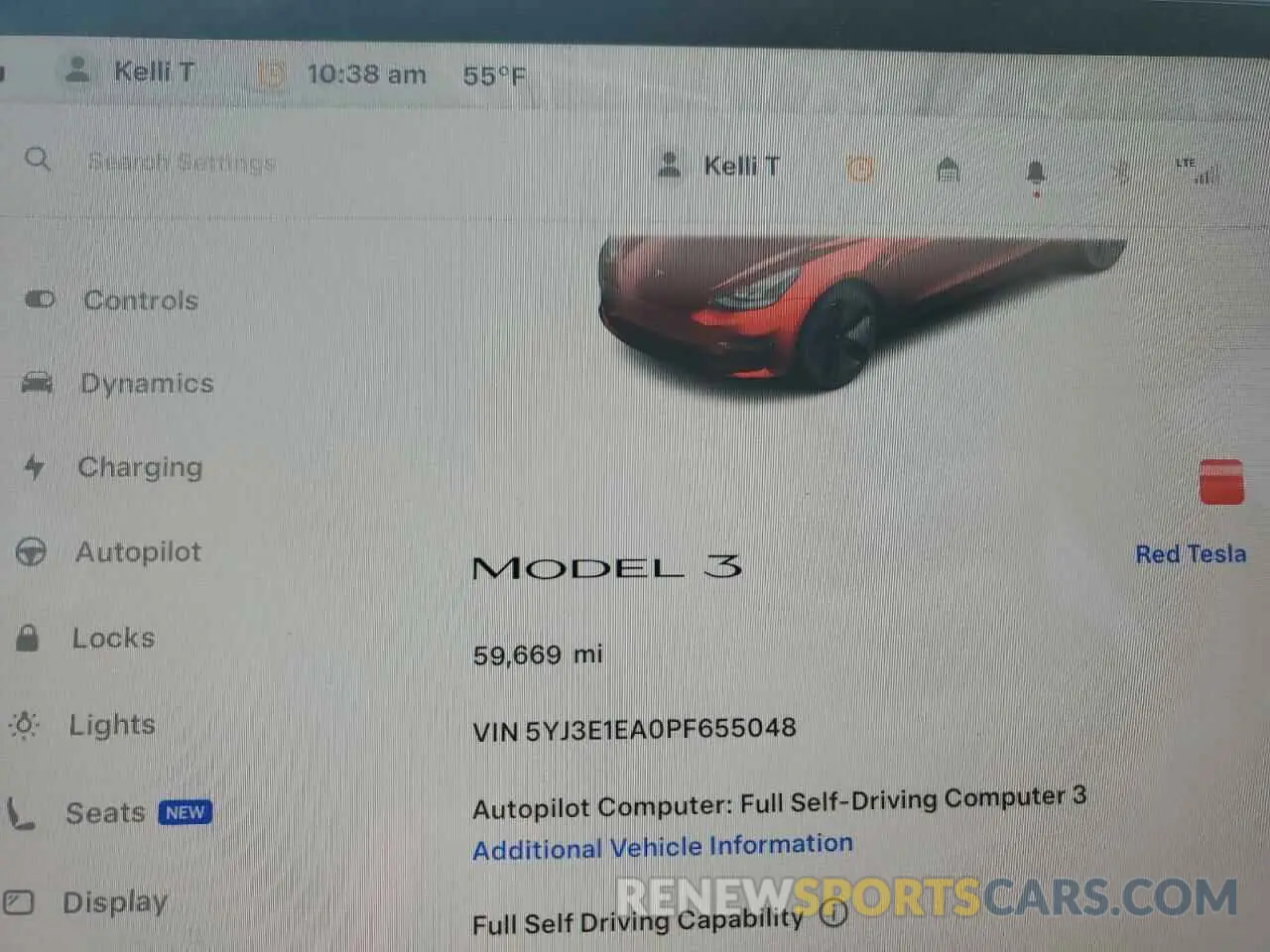 9 Photograph of a damaged car 5YJ3E1EA0PF655048 TESLA MODEL 3 2023