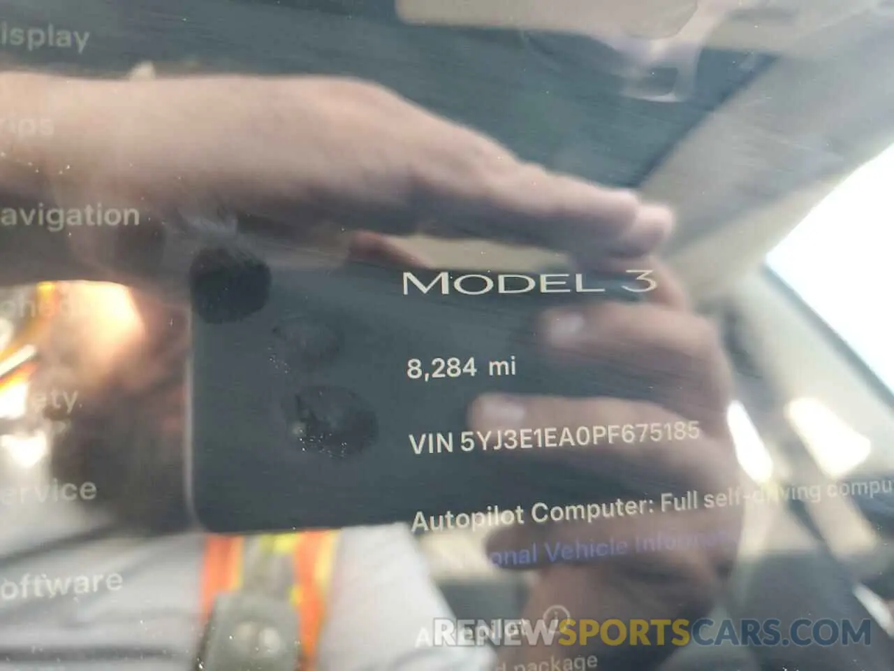 9 Photograph of a damaged car 5YJ3E1EA0PF675185 TESLA MODEL 3 2023