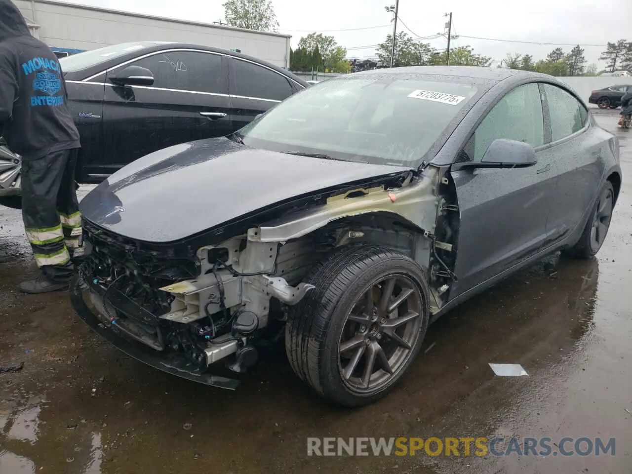 1 Photograph of a damaged car 5YJ3E1EA0PF683657 TESLA MODEL 3 2023