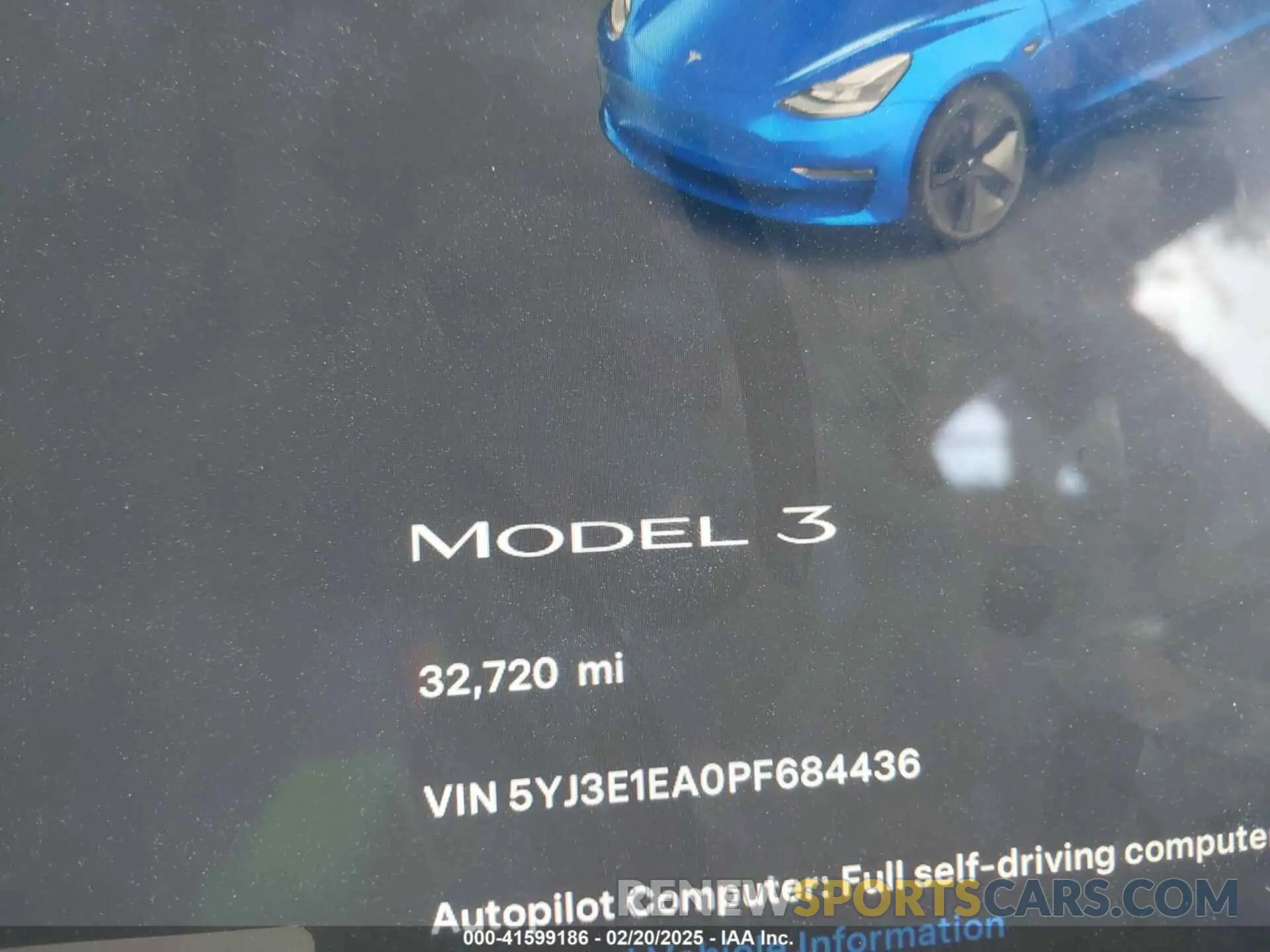15 Фотография поврежденного автомобиля 5YJ3E1EA0PF684436 TESLA MODEL 3 2023