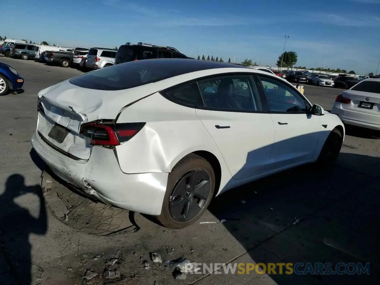 3 Photograph of a damaged car 5YJ3E1EA1PF401588 TESLA MODEL 3 2023