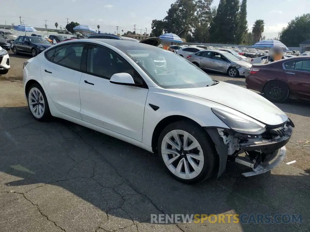 4 Photograph of a damaged car 5YJ3E1EA1PF403602 TESLA MODEL 3 2023