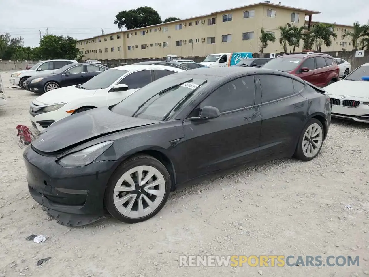 1 Photograph of a damaged car 5YJ3E1EA1PF423672 TESLA MODEL 3 2023