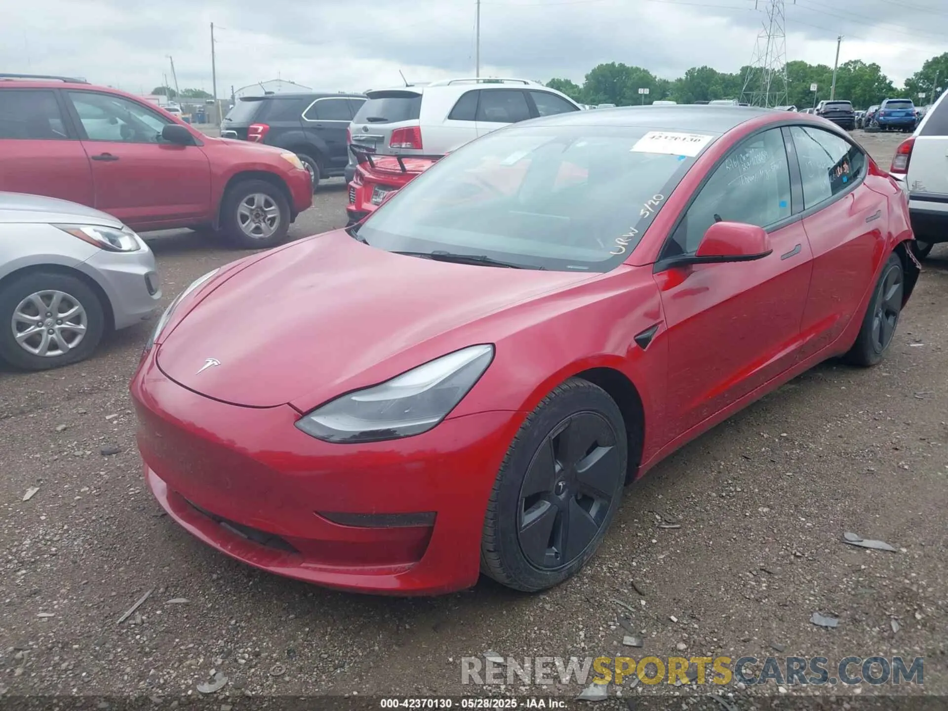 2 Photograph of a damaged car 5YJ3E1EA1PF437667 TESLA MODEL 3 2023