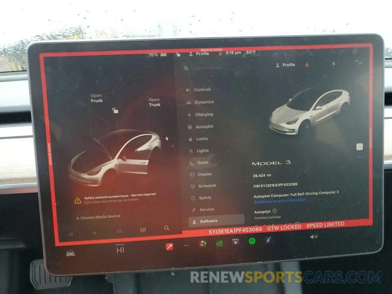 9 Photograph of a damaged car 5YJ3E1EA1PF453089 TESLA MODEL 3 2023