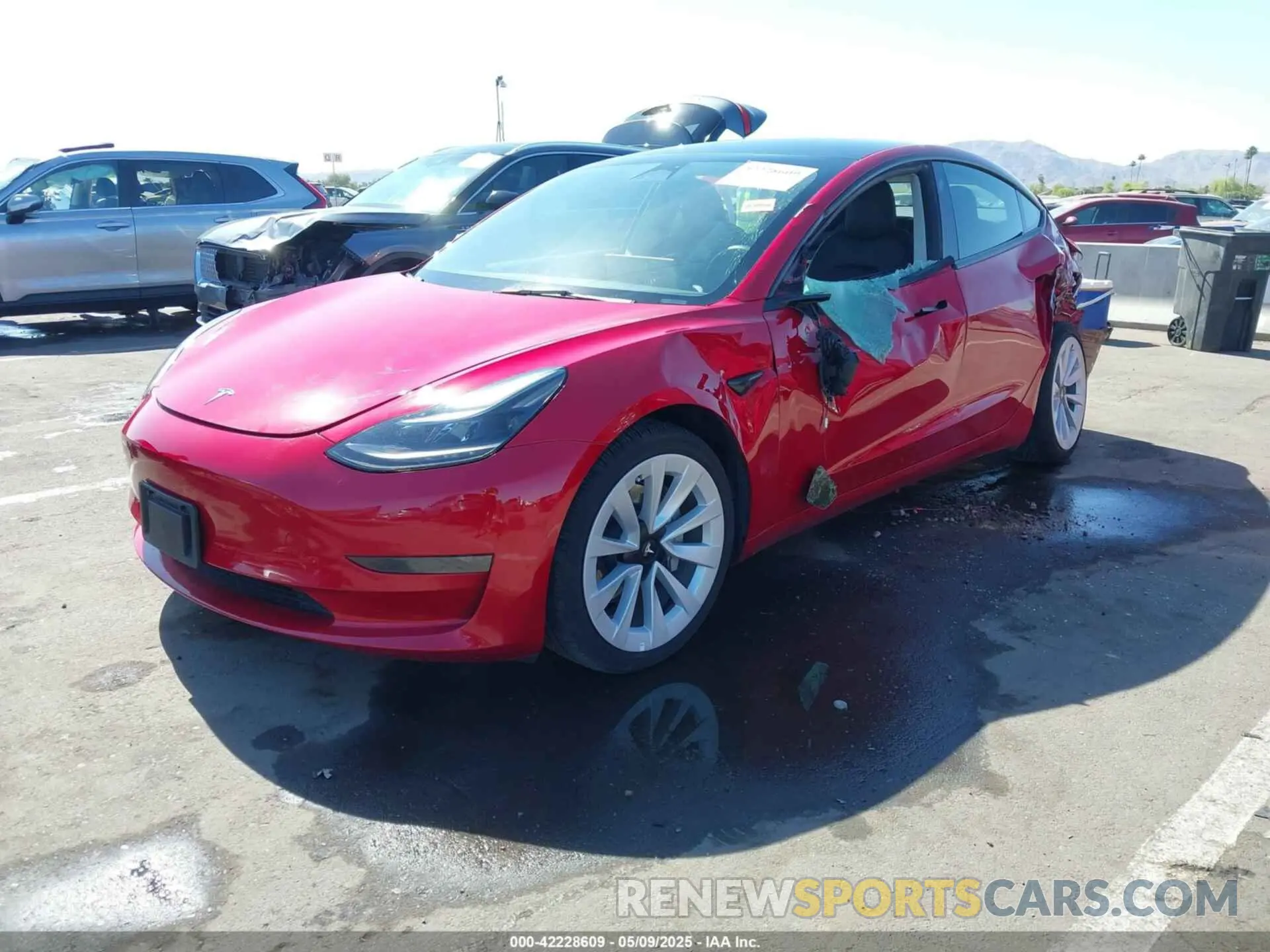 2 Photograph of a damaged car 5YJ3E1EA1PF456185 TESLA MODEL 3 2023