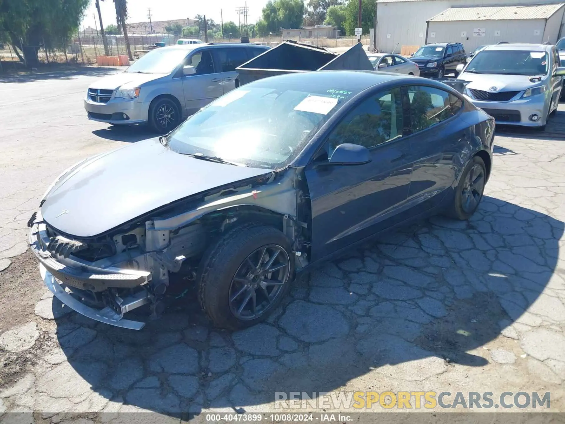2 Фотография поврежденного автомобиля 5YJ3E1EA1PF457479 TESLA MODEL 3 2023