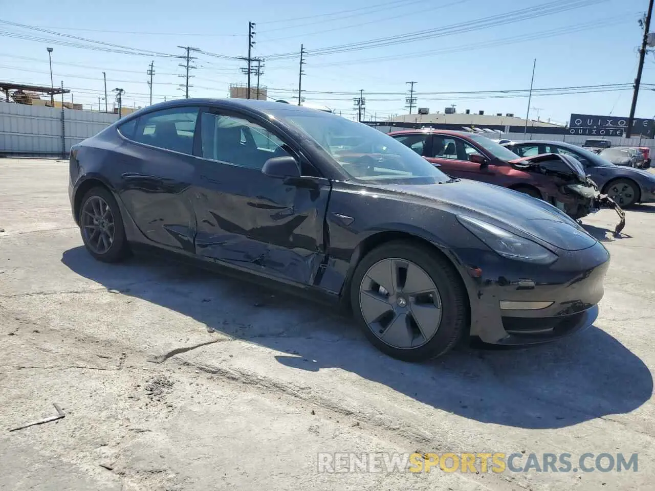 4 Фотография поврежденного автомобиля 5YJ3E1EA1PF463489 TESLA MODEL 3 2023