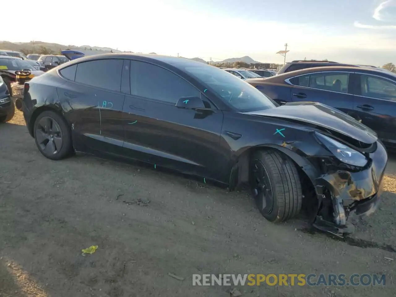 4 Фотография поврежденного автомобиля 5YJ3E1EA1PF504073 TESLA MODEL 3 2023