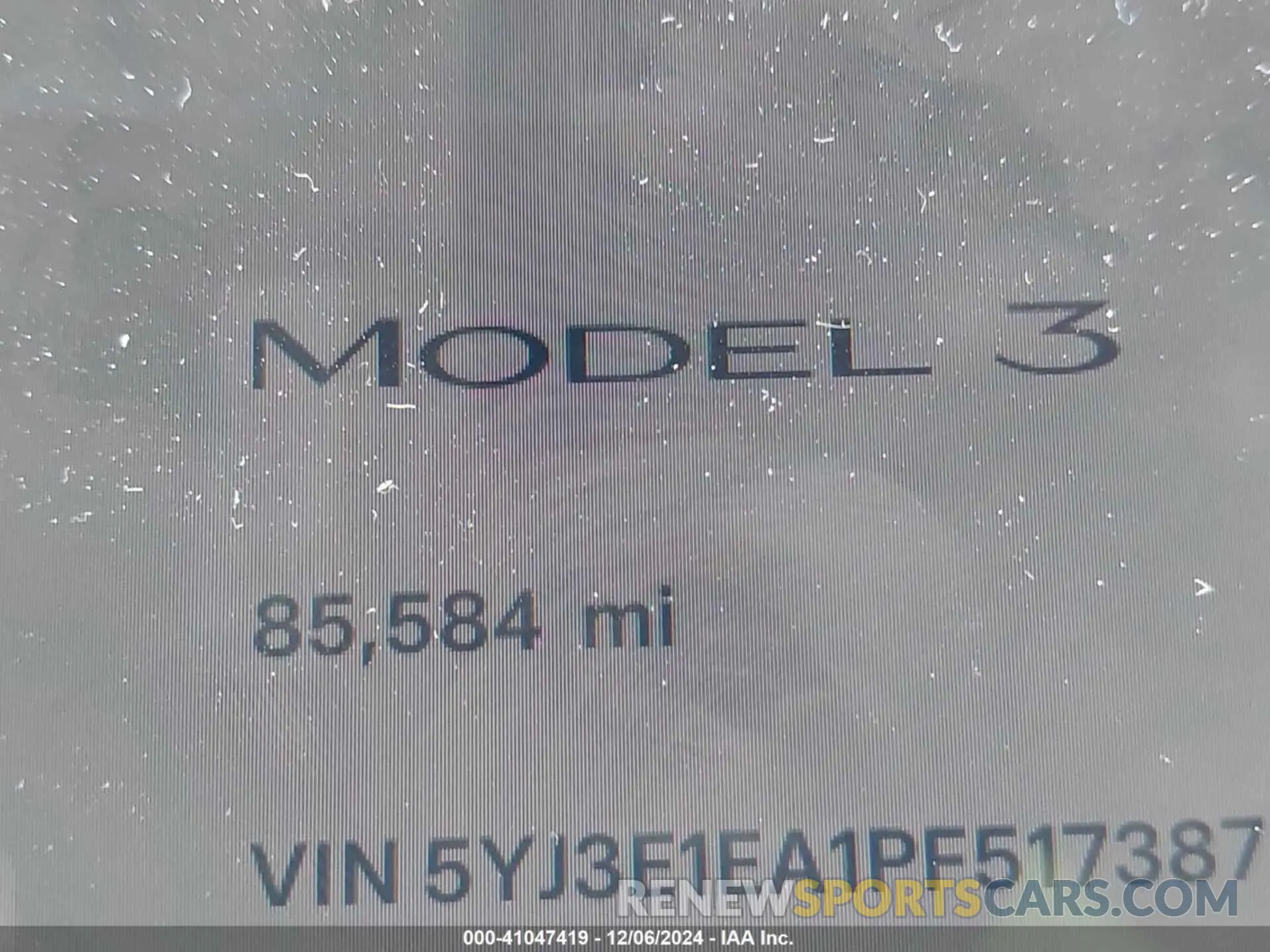 7 Photograph of a damaged car 5YJ3E1EA1PF517387 TESLA MODEL 3 2023
