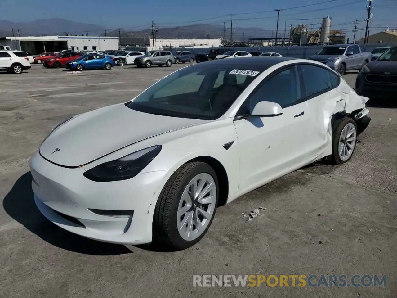 1 Photograph of a damaged car 5YJ3E1EA1PF546534 TESLA MODEL 3 2023