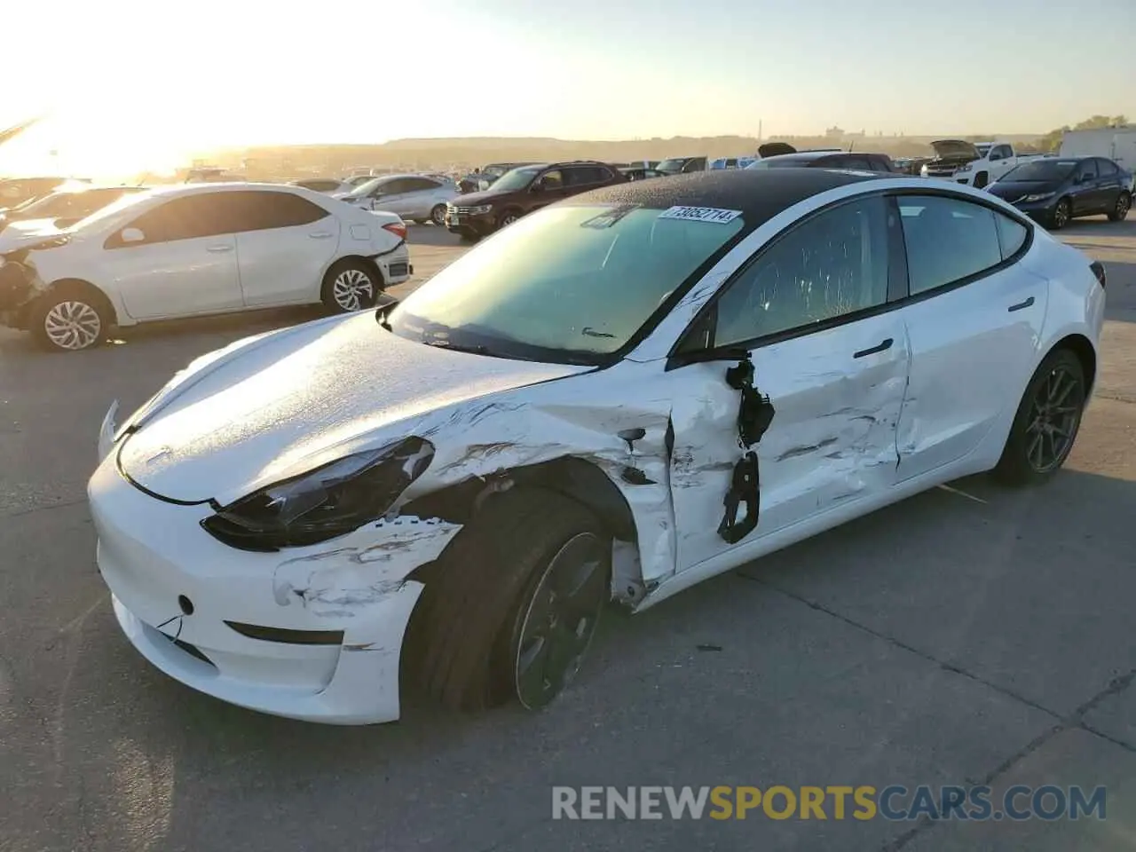 1 Photograph of a damaged car 5YJ3E1EA1PF546937 TESLA MODEL 3 2023