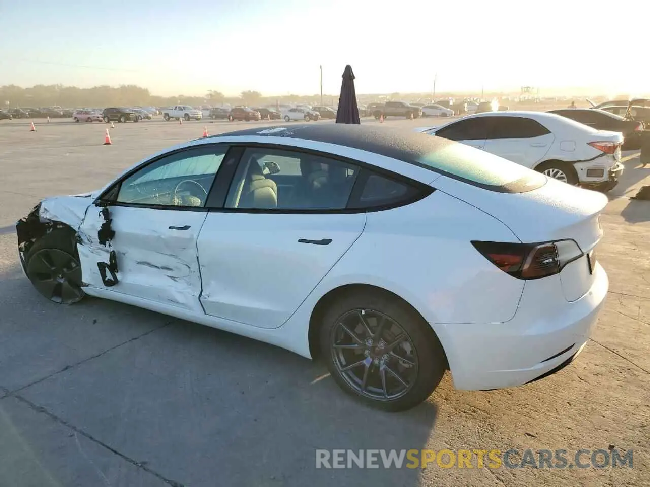 2 Photograph of a damaged car 5YJ3E1EA1PF546937 TESLA MODEL 3 2023